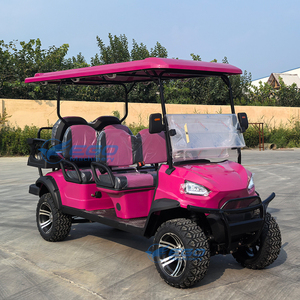 Voiture de golf électrique professionnelle 60V rose multifonctionnelle tout-terrain 6 places - Product Image 1