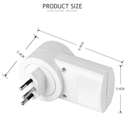 Prise intelligente sans fil 10A 230V Brésil Standard Smart Socket avec télécommande