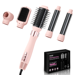 Ulelay 5-en-1 : Styler capillaire automatique haute vitesse 110000 tr/min – Kit multi-styler rapide pour boucler, lisser et sécher les cheveux – Brosse sèche-cheveux - Product Image 1