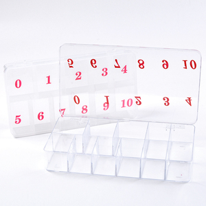 Boîte de rangement transparente en plastique pour 1000 faux ongles, organiseur de salon pour nail art, étui de rangement pour capsules d'ongles - Product Image 5