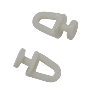 Tendina per finestra pendente ganci per tenda in plastica rulli per tendina bianca - Product Image 1