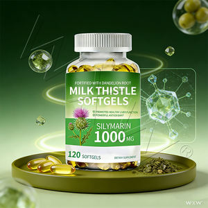 Complément d'extrait de chardon-Marie en gros, gélules de chardon-Marie, détoxification du foie, racine de pissenlit, artichaut - Product Image 6