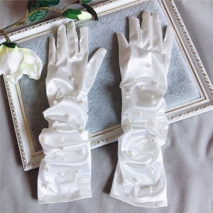 Gants longs en Tulle perlés, couleur unie, <span class=keywords><strong>Transparent</strong></span>, Ultra mince, coude de mariée, à la mode, 2023 - Product Image 5