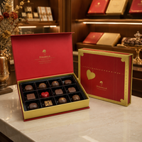 Maßgefertigte Luxus-Magnetbox für Schokolade mit Schwarzem Kunststoffeinsatz Goldfolien-Logo Starre Papier-Schokoladenverpackung Geschenkbox