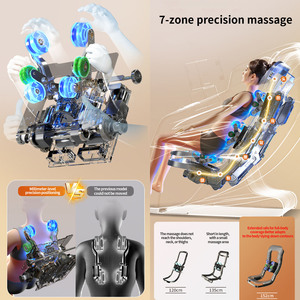 3D Chair <b>Zero</b> <b>Gravity</b> Heated <b>Recliner</b> 40 Airbags Shiatsu Knead Foot Rollers Voice & APP Control 20 Auto Modes MRT-589 - Product Image 5