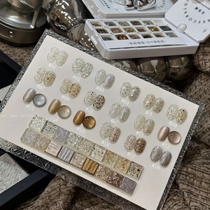 Gel para Uñas al por Mayor Estilo Antiguo Sin Limpieza, Mini Gel de 2g con Lentejuelas de Diamante Roto Platino y Logotipo Personalizado - Product Image 4
