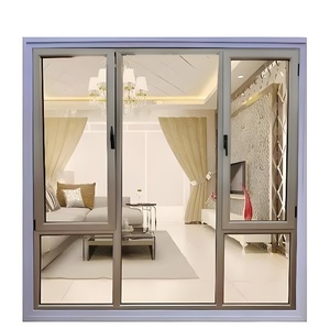 Hiện Đại Châu Âu Thiết Kế Nhôm Khung Cửa Sổ Đu Mở <span class=keywords><strong>Louver</strong></span> Rèm Cửa Cách Âm Phong Cách Cho Nhà Gỗ Thép Gia Cố - Product Image 1