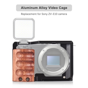 Jaula de cámara Andoer, jaula de vídeo de aleación de aluminio con montura de zapata fría, roscas de 1/4 pulgadas y 3/8 pulgadas para cámara <span class=keywords><strong>Sony</strong></span> 2017 - Product Image 3