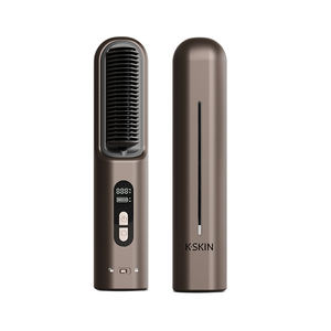 KSKIN Nueva Plancha de Pelo Portátil Inalámbrica con Iones Negativos, Peine Caliente para Salón de Belleza, Planchas de Pelo Inalámbricas - Product Image 1