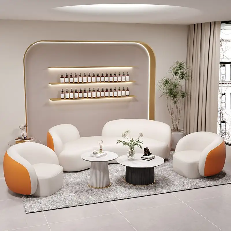Диван из ткани в скандинавском стиле простой современный дизайн креативный дуговой свет роскошный диван для гостиной