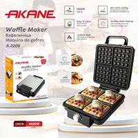 Offre Spéciale – Machine à Gaufres Électrique Double Face 4 Tranches avec Prise EU, Idéale pour le Petit-Déjeuner et les Plats Légers