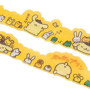 Korea Stationery 2020 Kawaii Peru Pastel Striped Custom Washi Paper Tape From Factory