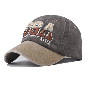 Casquettes de baseball classiques en coton brodé avec logo personnalisé, drapeau américain, pour le sport et les activités de plein air, ajustables avec fermeture snapback, vente en gros - Product Image 1