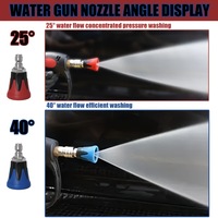 Buse de lavage haute pression à connexion rapide 1/4 pour pistolet de lavage de voiture, jet en éventail, accessoires de nettoyage