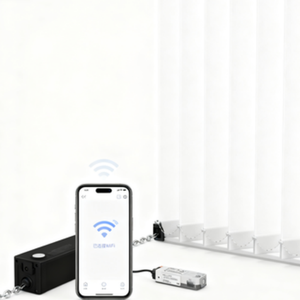 Stores lisses de séparation de pièce de glissement avec la sécurité et la finition filtrante légère pour les portes coulissantes et le <span class=keywords><strong>contrat</strong></span> - Product Image 4