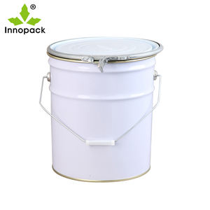 Contenedor de hojalata de alta calidad, anticorrosión y antioxidante, apto para uso alimentario, capacidad de 13 kg, venta directa de fábrica, cubeta metálica de 13 L - Product Image 5