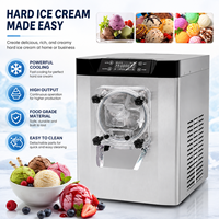 Desktop Hard Ice Cream Making Machine Digitale besturing Commerciële Gelato Sorbet Bevroren Yoghurt Batch Freezer Machine