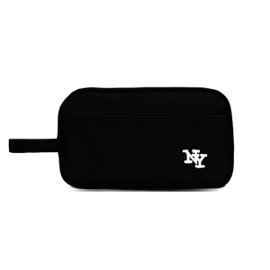 Bolsa de Cosméticos Bordada con el Logotipo de la NY para Hombre, 25x14x7.5 cm, Estuche de Maquillaje de Neopreno con Cierre de Cremallera, Pequeña Capacidad - Product Image 1
