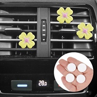 Coussinets de remplacement en feutre blancs ronds non parfumés pour diffuseur de parfum et d'huiles essentielles, pour clip de ventilation de voiture, également utilisables comme support pour bijoux