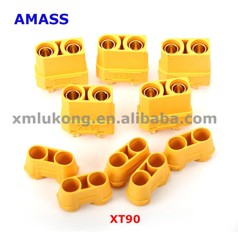 Amass XT90/XT90S plug connector battery charger male and female XT90PB connector for RC Lipo Battery