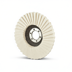 Disques à lamelles en feutre Fervi 125 mm, tampons de polissage pour le meulage du métal - Product Image 2