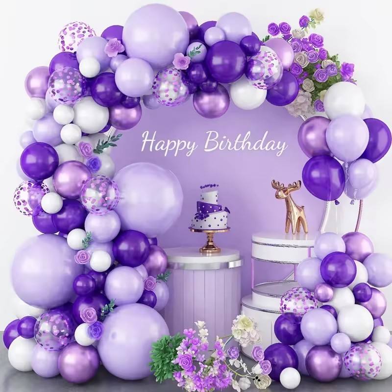 Purple Lavender Baby Shower Decorations Elegant Stylish
