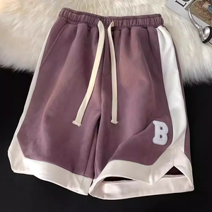 Shorts en toile de polyester unie pour homme, personnalisés, écologiques, taille mi-haute, imperméables, respirants, avec cordon de serrage numérique, service OEM - Product Image 4