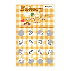 Tarjeta Rasca y Gana con Diseño de Pan, Premios Gratis, Tamaños Personalizados, Logotipo, Material, Impresión Serigráfica, Impresión de Tarjetas para Promoción y Tiendas - Product Image 4