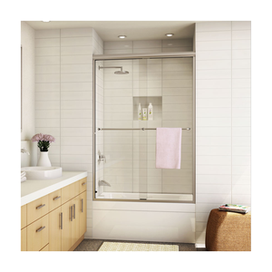 <span class=keywords><strong>Mampara</strong></span> <span class=keywords><strong>de</strong></span> Ducha Clásica Moderna para <span class=keywords><strong>Bañera</strong></span>, Puerta <span class=keywords><strong>Corredera</strong></span> <span class=keywords><strong>de</strong></span> Vidrio con Marco <span class=keywords><strong>de</strong></span> Aluminio <span class=keywords><strong>de</strong></span> 6 mm - Product Image 1