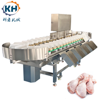 Machine de tri pondéral de qualité alimentaire pour volailles, pattes de poulet, ailes, trotteurs de porc, saucisses, steaks Kehong KHLH-6J