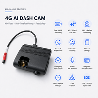 Cámara para Vehículo EH24D 4G con IA, Doble Lente 1080P, GPS, Visión Nocturna, DVR, Gestión de Flotas, Almacenamiento en Tarjeta SIM/TF, PC