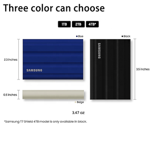 Внешний твердотельный накопитель T7 Shield SSD USB 3.2 1 ТБ 2 ТБ 4 ТБ, высокоскоростной портативный SSD для настольных ПК и ноутбуков, новинка для S - Product Image 2