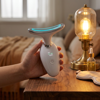 Masseur anti-âge portatif à micro-courant pour le visage et le cou, rechargeable, raffermissant la peau, marque privée
