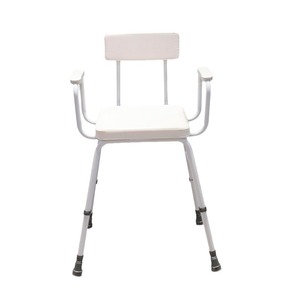 Goodstep Bar <b>Stool</b> White <b>Adjustable</b> Height For Living Room And Kitchen Use - Product Image 4