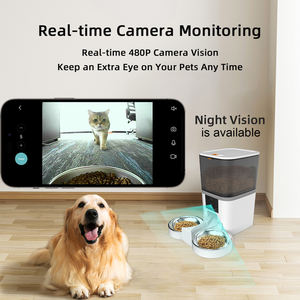 Alimentador automático <span class=keywords><strong>para</strong></span> perros OEM de 6L con cámara con temporizador, monitoreo de video, dispensador automático de comedero <span class=keywords><strong>para</strong></span> mascotas, cuencos dobles individuales <span class=keywords><strong>para</strong></span> perros y gatos - Product Image 5