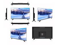 Téléviseur pour salon, hôtel, 40, 43, 50, 65 pouces, montage mural, haute luminosité, écran LCD 4K, grand écran LED, téléviseur intelligent Google Android WiFi