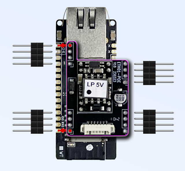 WT32-ETH01 EVO Esp32 C3 Module 4MB Power of Ethernet Gateway Serial to Wifi Ethernet Module with ESP32 Ethernet Esp32 Board