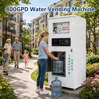 Máquina Expendedora de Agua Comunitaria de 400 Galones por Día, CA 110V/220V 50/60Hz, con Sistema de Ósmosis Inversa