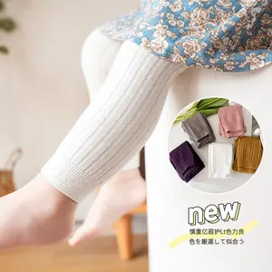 Meia-calça coreana de 0-6 anos, calças para bebês recém-nascidos, meninas, calças de algodão coloridas