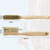 Brosse d'escalade personnalisée en bois de hêtre à une seule pierre pour usage extérieur - Entraîneur de gym intégré