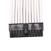 Kit de câble d'alimentation modulaire avec peignes, Atx 24 broches, pour CPU, carte graphique Pcie 8 broches, 6 + 2 broches tressées