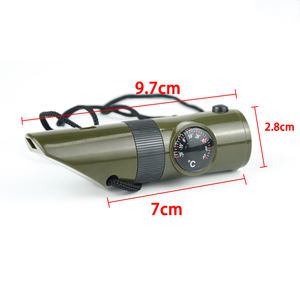 屋外<span class=keywords><strong>7</strong></span>インチ<span class=keywords><strong>1</strong></span>ホイッスル緊急救命懐中電灯ホイッスルコンパスサバイバルLED懐中電灯 - Product Image 3