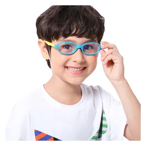Bambini carino colori multipli UV di protezione anti blu ray proteggere gli occhi in silicone per bambini occhiali per occhiali da vista per computer