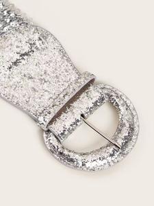 CPC dames couleur dorée et argentée <span class=keywords><strong>ceinture</strong></span> de Offre Spéciale européenne et américaine ceintures larges élastiques extensibles pour femmes - Product Image 4