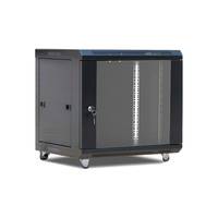 Armoire serveur réseau verrouillable 19U avec étagère PDU et roulettes, idéale pour les petits bureaux et les bureaux à domicile
