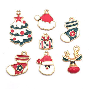 دبابيس المينا المخصصة عيد الميلاد سحر لصنع الحرف اليدوية ديي الأساور قلادة شجرة عيد الميلاد الأياميل المعلقات هدايا عيد الميلاد دبوس - Product Image 4