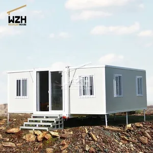 Creative china shipping 20ft 40ft expandable folding house home prefab modern house foldable solar prefab house