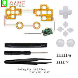 Đa-Màu Sắc LED Thumbsticks D-Pad Điều Khiển Pad Cho <span class=keywords><strong>PS4</strong></span> V2 Điều Khiển Ánh Sáng Nút Joystick Kit Set - Product Image 1