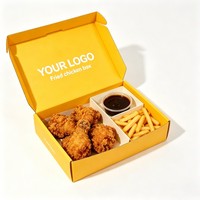 Emballage biodégradable pour la vente en gros de poulet frit, frites, hot-dogs coréens, burgers français et autres plats rapides à emporter