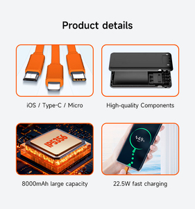 Banco de Energía Portátil con Tecnología GaN de 40W, Resistente al Agua, con Carga Inalámbrica, 5000mAh, Alquiler de Estación de Energía, Software APP, OEM/ODM, Gran Venta - Product Image 2